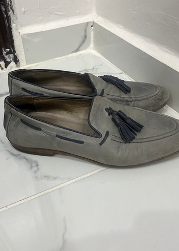 Gri Süet Püsküllü Erkek Klasik Ayakkabı - Görsel 2