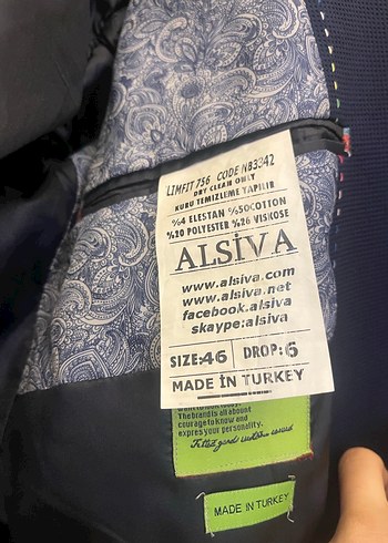 Erkek Koyu Mavi Düğmeli Takım Elbise Ceket - Görsel 2