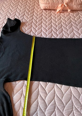 Uzun Kollu Siyah Dar Triko Elbise - Görsel 6