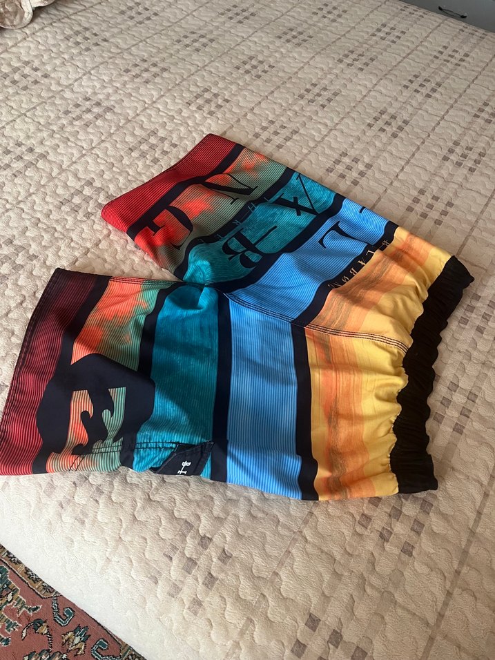 Renkli Bağcıklı Erkek Mini Deniz Şortu - Görsel 4