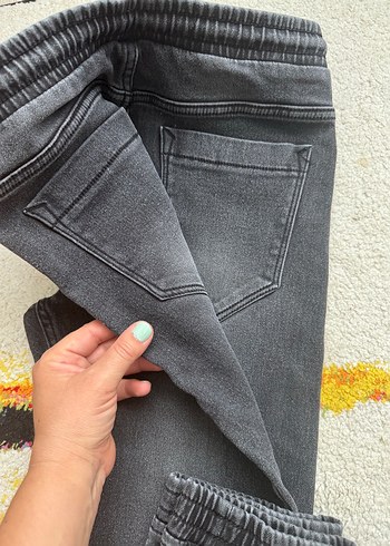 7 Yaş Beden Gri Erkek Çocuk Denim Pantolon