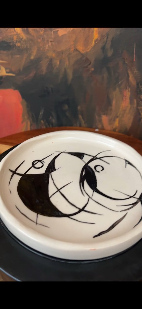 Baskılı Beyaz Tabak - Counterculture - Görsel 4