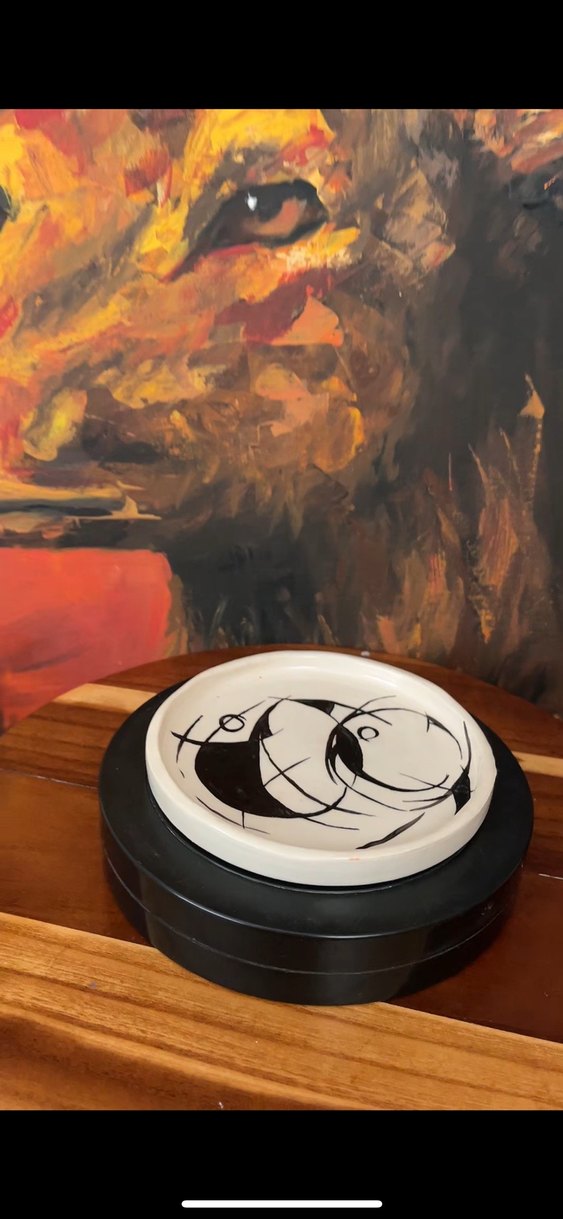 Baskılı Beyaz Tabak - Counterculture - Görsel 2