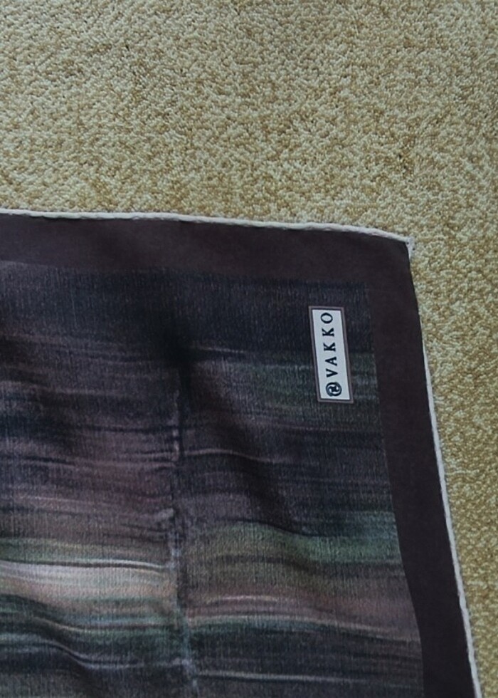 Orijinal Vakko İpek Eşarp  - Görsel 4