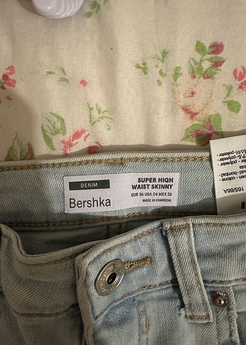 Bershka Acik Mavi Super High Skinny Jean