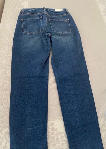 Kadın Lacivert Midi Denim Pantolon - Görsel 2