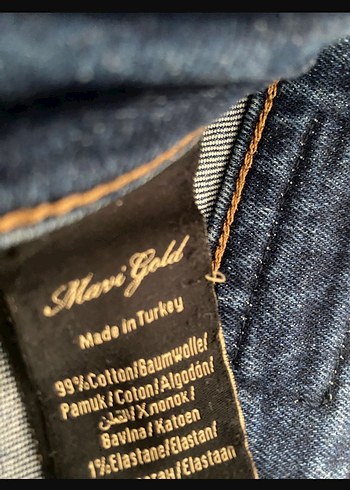 Kadın Lacivert Midi Denim Pantolon - Görsel 4