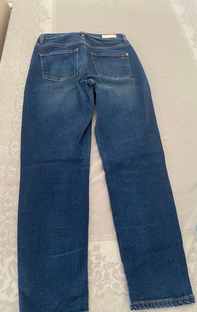 Kadın Lacivert Midi Denim Pantolon - Görsel 2