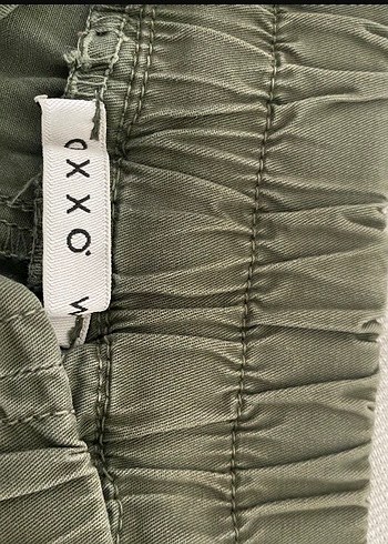 Kadın Haki Keten Kemerli Bol Kesim Pantolon - Görsel 3