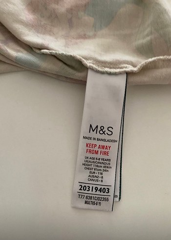 Kız Çocuk Denizkızı Baskılı Elbise - Görsel 4