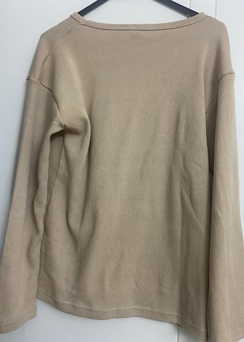 Bej Kadın Uzun Kollu pijama takımı - Görsel 2