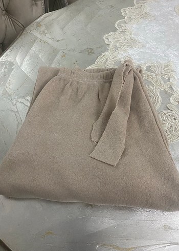 Bej Kadın Uzun Kollu pijama takımı - Görsel 8