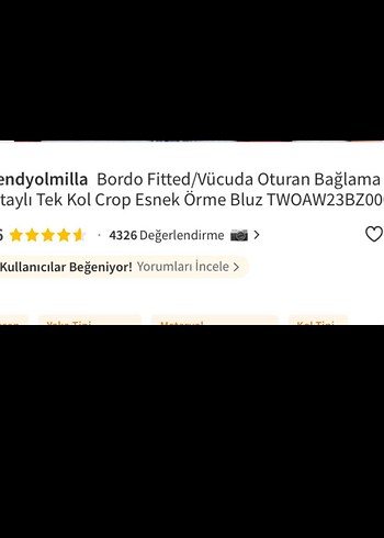 Trendyol & Milla Tek Omuzlu Kemerli Mavi Mini Bluz