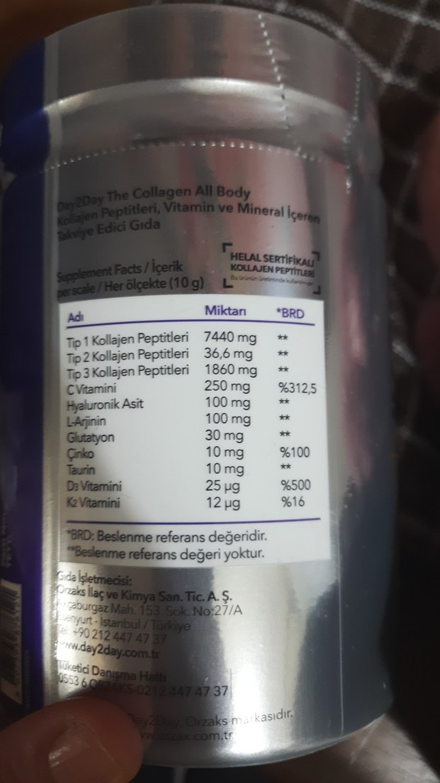 Day2Day Collagen All Body Toz Takviye - Görsel 2