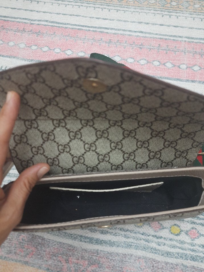 Gri Baskılı Kadın Omuz Çantası - Görsel 3