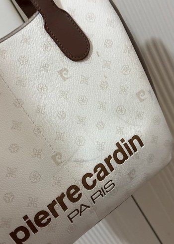 Beyaz Pierre Cardin Kadın Omuz Çantası - Görsel 4