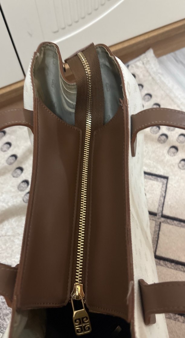 Beyaz Pierre Cardin Kadın Omuz Çantası - Görsel 5