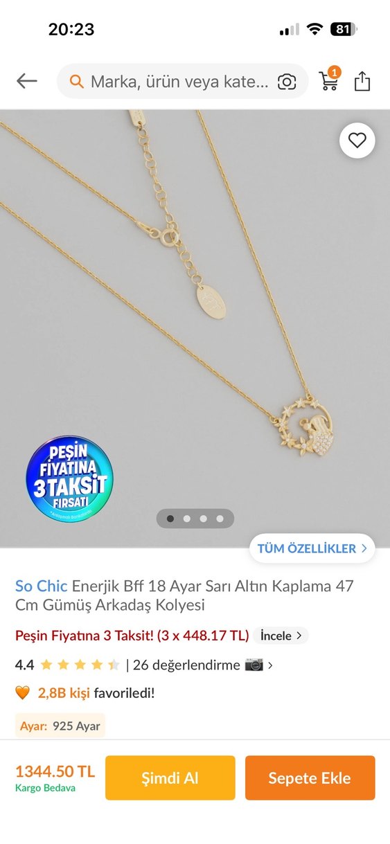 So Chıc Kolye - Görsel 3