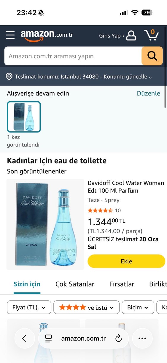 Davidoff Cool Water Kadın Parfümü - Görsel 3