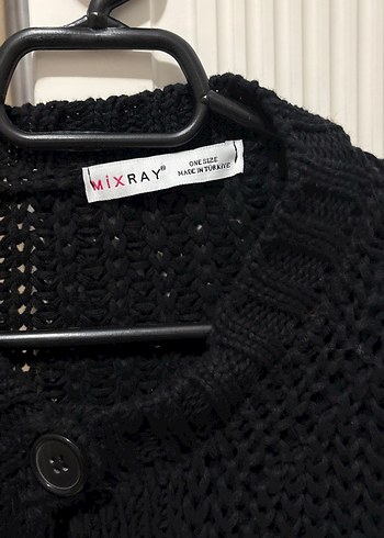 Siyah Örgü Kadın Hırka - Görsel 2