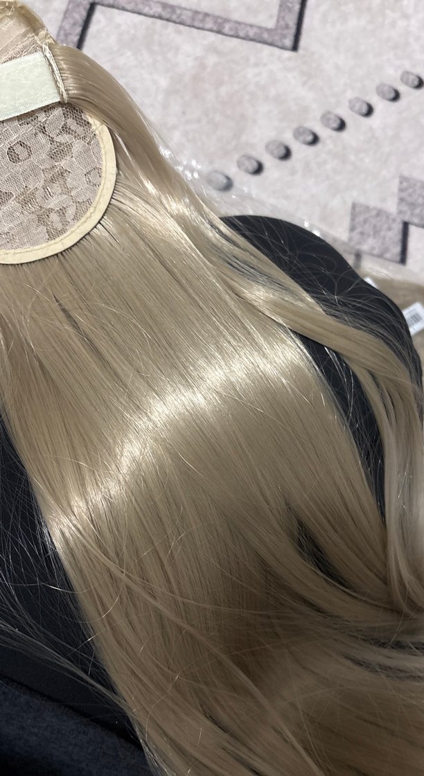 Bej Püsküllü Kadın peruk - Görsel 3