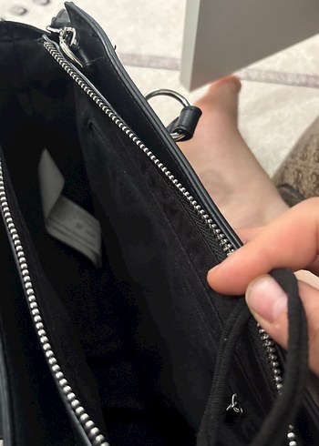 Siyah Stradıvarıus çanta - Görsel 6