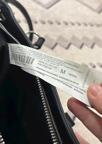 Siyah Stradıvarıus çanta - Görsel 7