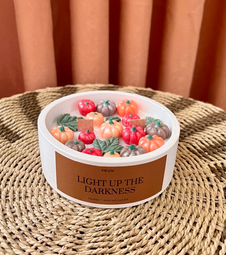 Beton bal kabağı soya mum - Görsel 2