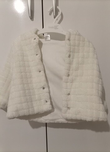 9-12 Ay Beden Kız bebek peluş mont
