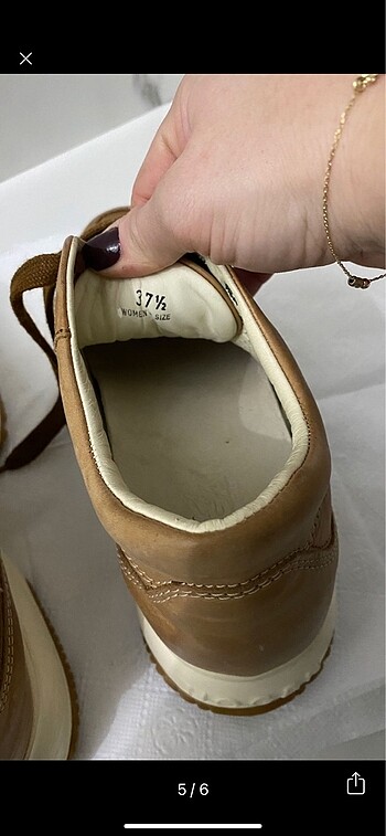 37,5 Beden kahverengi Renk Hogan sneaker ayakkabı hakiki deri