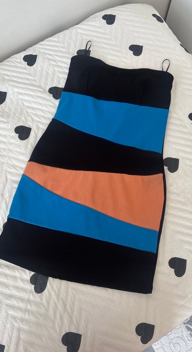 Çok Renkli mini elbise - Görsel 2