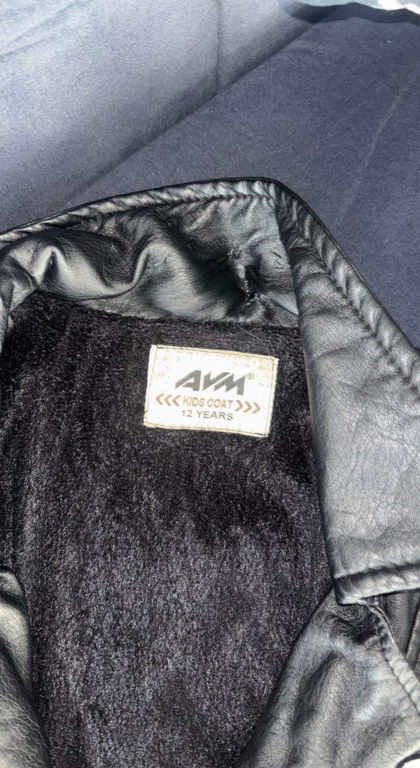 Siyah Deri Biker Ceket, Tokalı, İnce Kesim - Görsel 2