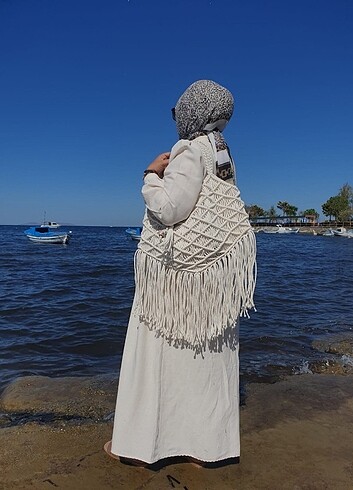 Zara Bohem Tarzı Makrome Çanta