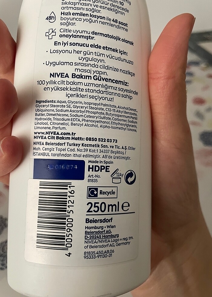 Nivea vücut sıkılaştırıcı losyon#nivea#Vücutlosyonu#ciltserumu#y - Görsel 4