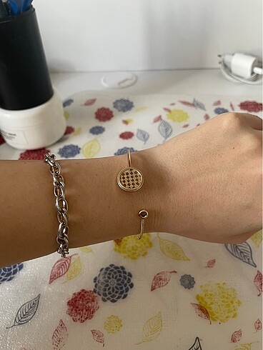 Gold bileklik modeli#gold#gümüş#takı#Bileklik#h&m#zara#mango#Sar - Görsel 5
