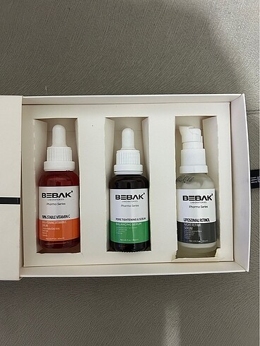 Bebak C vitamini, Retinol ve Niacinamide Serumlar