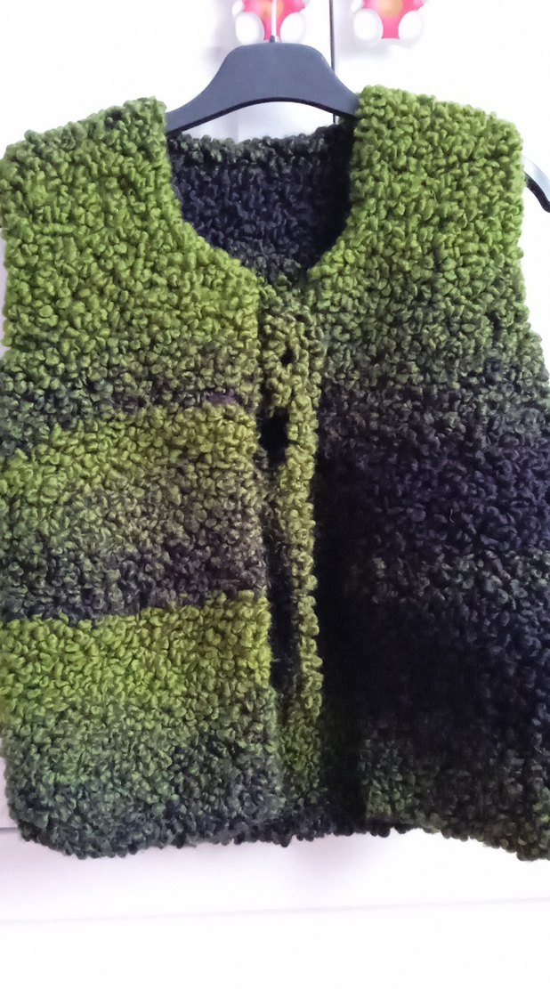 Çocuk Örgu Yelek - Görsel 3