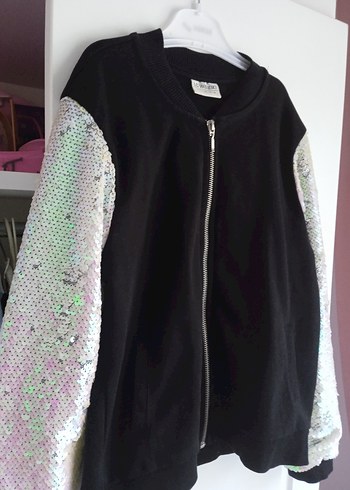 Payetli Siyah ceket 9/10 yaş LC Waikiki - Görsel 4