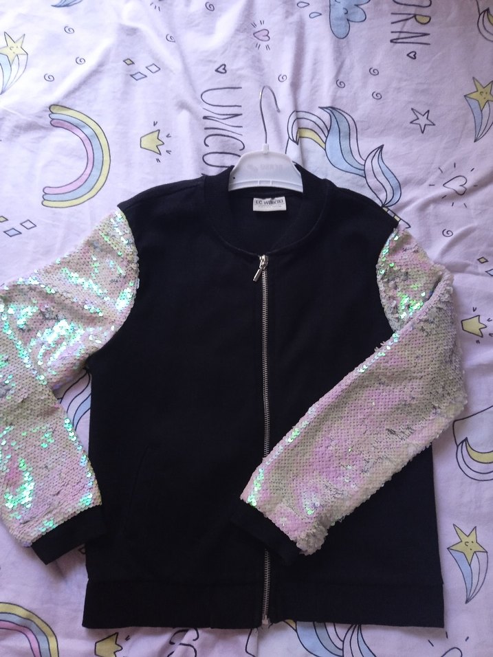 Payetli Siyah ceket 9/10 yaş LC Waikiki - Görsel 2