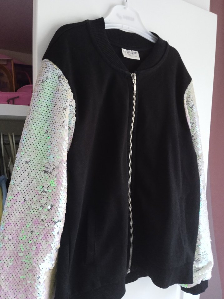 Payetli Siyah ceket 9/10 yaş LC Waikiki - Görsel 4