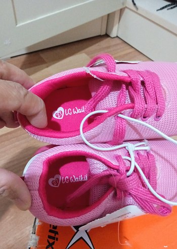 Kız Çocuk Pembe Elastik Bağcıklı Spor Ayakkabı - Görsel 3