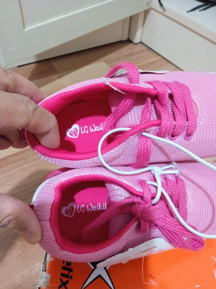 Kız Çocuk Pembe Elastik Bağcıklı Spor Ayakkabı - Görsel 3