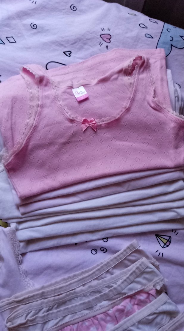 Pastel Renkli Kız Çocuk İç Giyim Seti - Görsel 3