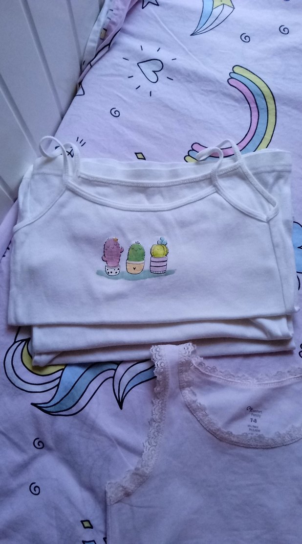 Pastel Renkli Kız Çocuk İç Giyim Seti - Görsel 2