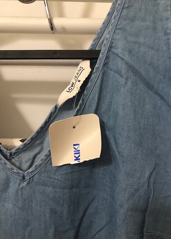 İnce Kumaş Denim Elbise - Görsel 3