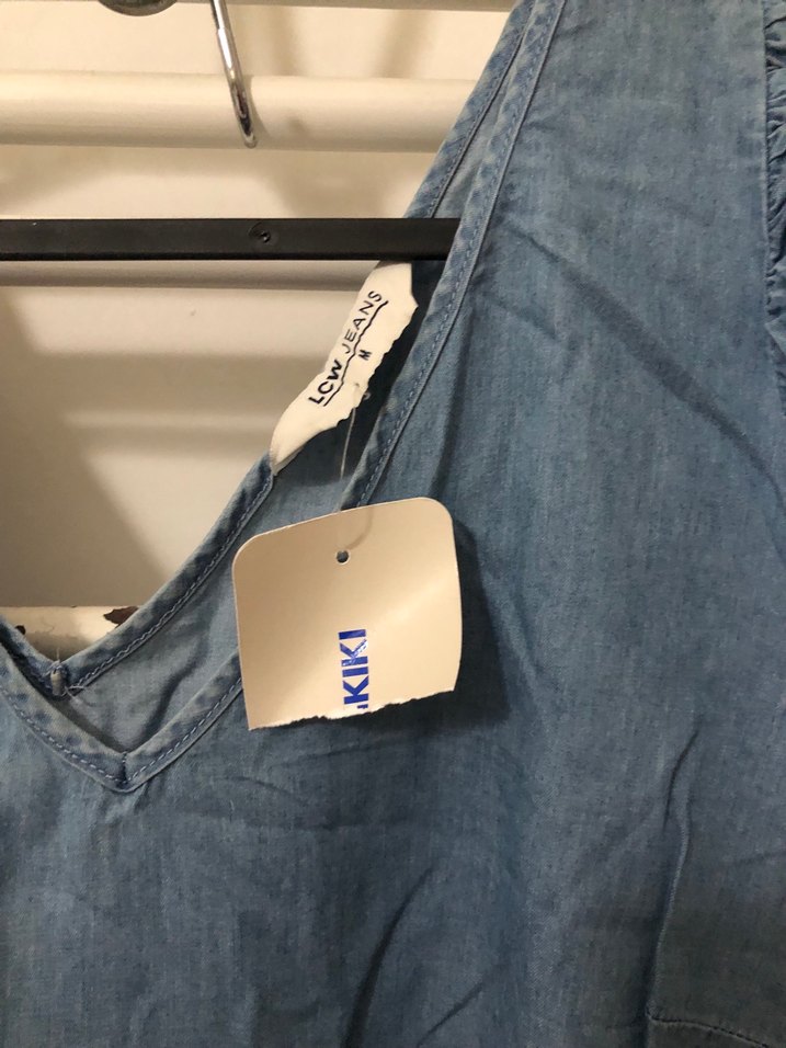 İnce Kumaş Denim Elbise - Görsel 3