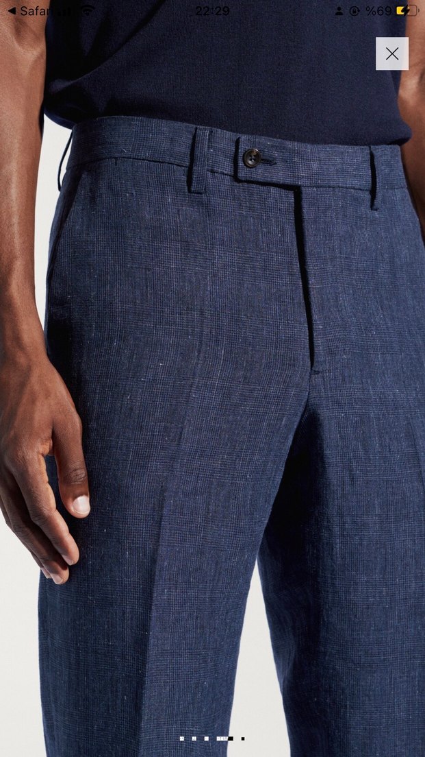 Mango Keten Pantolon - Görsel 3