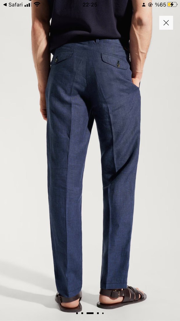 Mango Keten Pantolon - Görsel 2