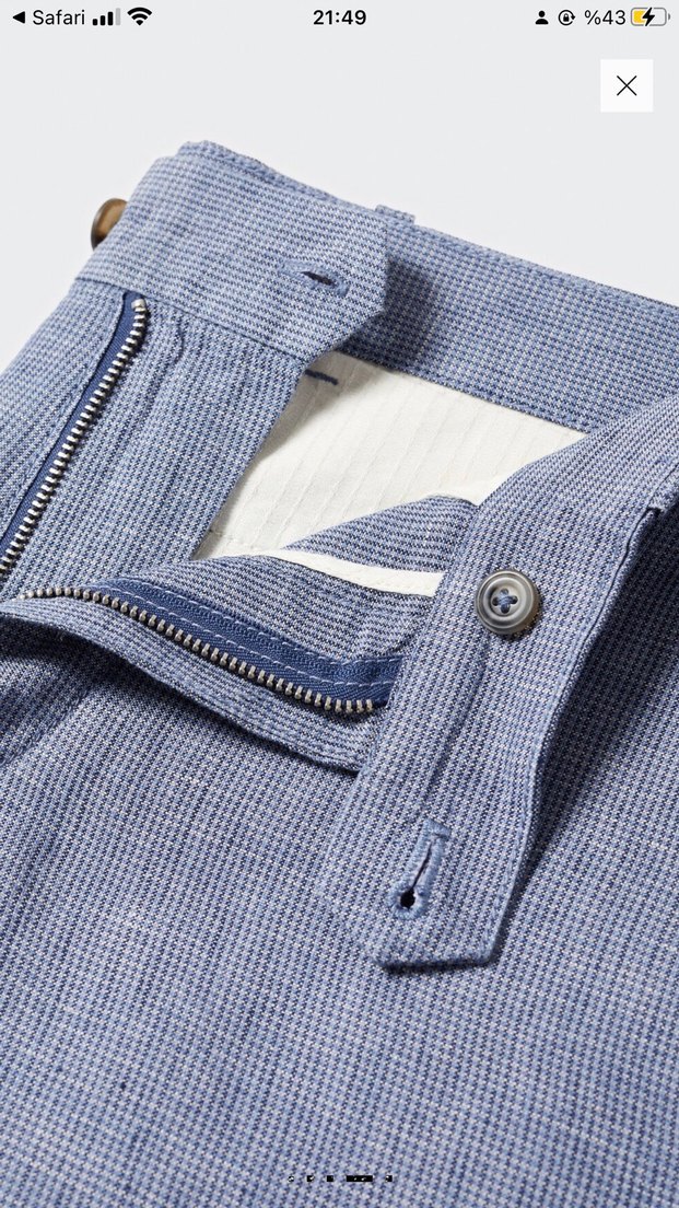 Mango Keten Şort - Görsel 5