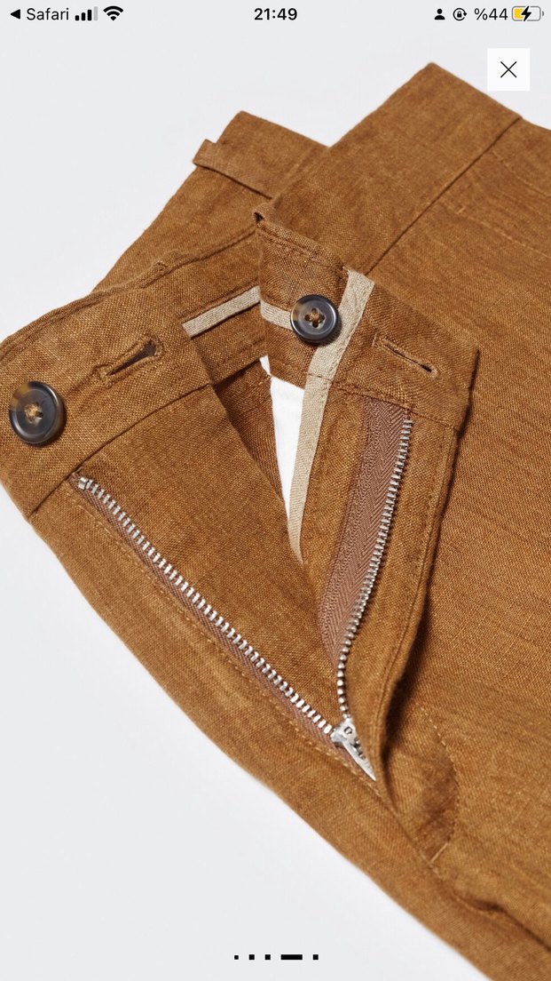 Mango Keten Şort - Görsel 4